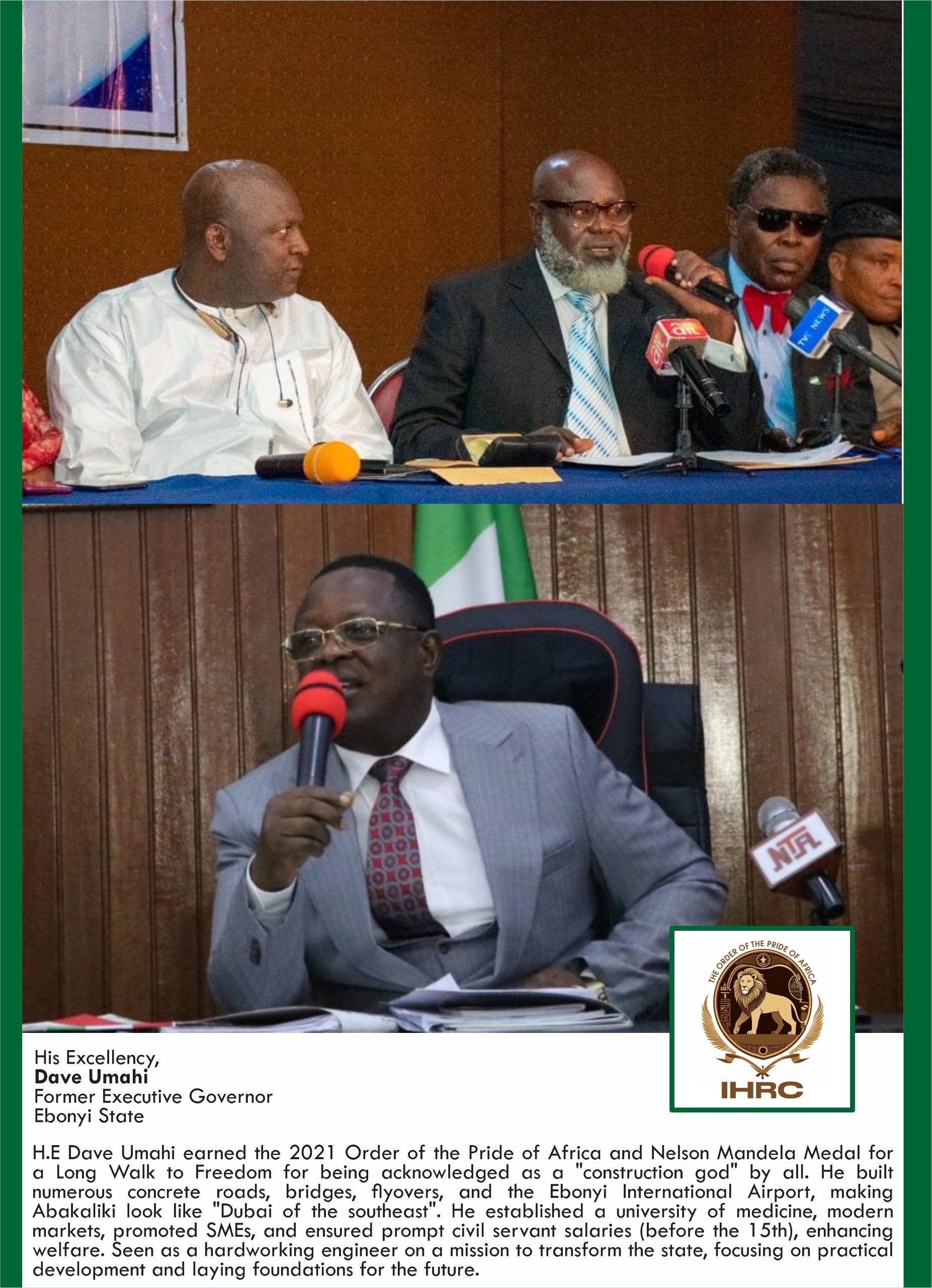 Pride of Africa & Mandela Medal